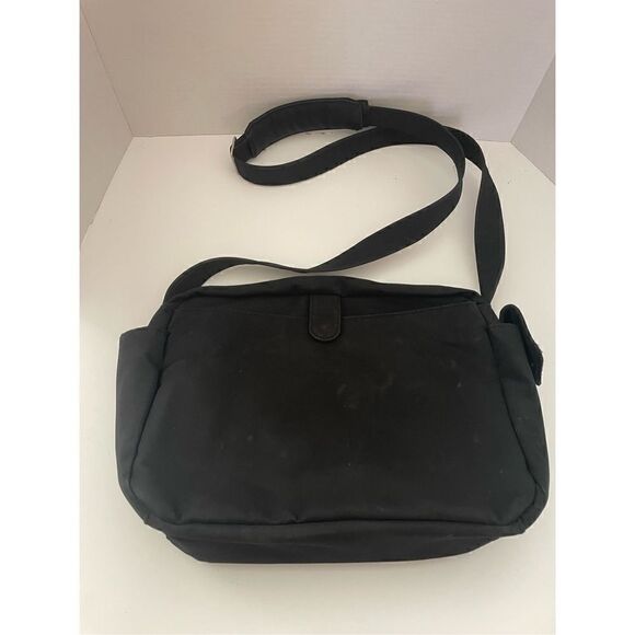 Day Makers Santa Barbara Women's Black Microfiber Satchel Crossbody Bag Medium - Picture 3 of 10